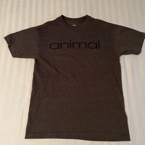 Animal Dark Gray Short Sleeve Tee
